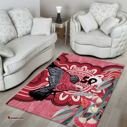 Personalised Australia Galah NAIDOC Week 2026 Area Rug 50 Years of Deadly Aboriginal Art LT14