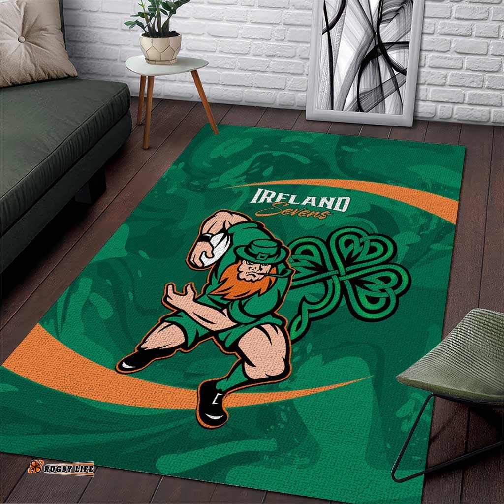 Ireland Rugby Sevens Area Rug Go Champions Irish Shamrock LT14