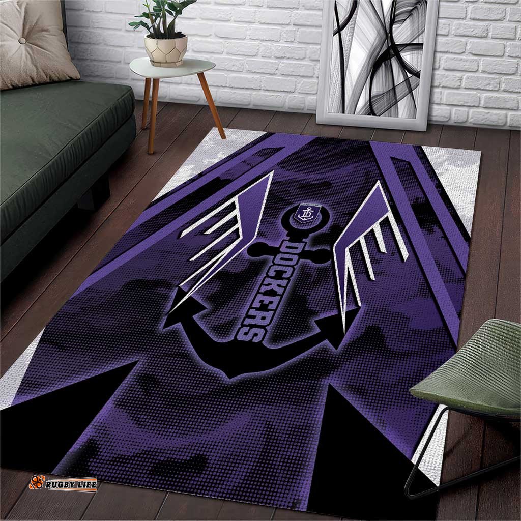 Fremantle Football Area Rug Dockers Anchor Sporty Style DT05