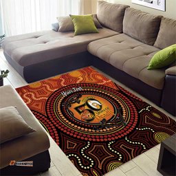 NAIDOC Week 2026 Personalised Area Rug 50 Years of Deadly Lizard Kangaroo Aboriginal Art LT14
