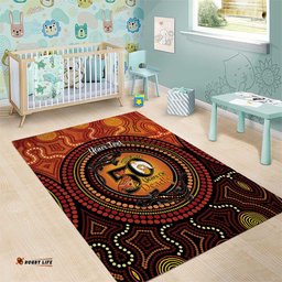 NAIDOC Week 2026 Personalised Area Rug 50 Years of Deadly Lizard Kangaroo Aboriginal Art LT14