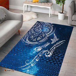 Matariki Galaxy Area Rug New Zealand Map Maori Pattern LT9
