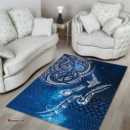 Matariki Galaxy Area Rug New Zealand Map Maori Pattern LT9