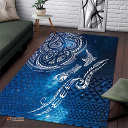 Matariki Galaxy Area Rug New Zealand Map Maori Pattern LT9