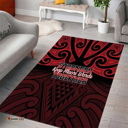 Keep Maori Wards New Zealand Area Rug Stronger Together Aotearoa Taniko LT14