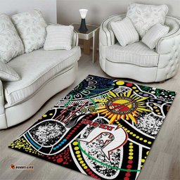 NAIDOC 50 Years of Deadly Personalised Area Rug Aboriginal Dot Art LT9