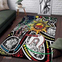 NAIDOC 50 Years of Deadly Personalised Area Rug Aboriginal Dot Art LT9