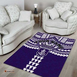 Personalized Fremantle Dockers Area Rug Polynesian Tribal Pattern Heritage Football TS04
