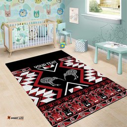Personalised Taniko Motifs Aotearoa Area Rug Waitangi Kowhaiwhai Kiwi LT7