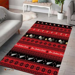 New Zealand Darts Christmas Area Rug Merry Xmas Aotearoa Maori Red LT14