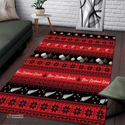 New Zealand Darts Christmas Area Rug Merry Xmas Aotearoa Maori Red LT14