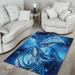 New Zealand Humpback Whale Matariki Area Rug Maori New Year Taniko Niho Taniwha LT14