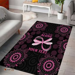 Personalized Pink Dragonfly Aboriginal of Hope Area Rug Australias Breast Cancer Awareness LT9