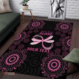 Personalized Pink Dragonfly Aboriginal of Hope Area Rug Australias Breast Cancer Awareness LT9
