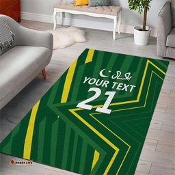 Pakistan Cricket Custom Area Rug Shaheen Falcon Go Champions LT9