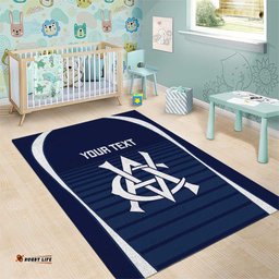 Custom Victoria Cricket Area Rug Go Champions - Sporty Style LT14