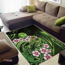 New Zealand Aotearoa Kakapo Area Rug Maori Pattern With Manuka Galaxy Style LT05