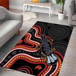 Indigenous Platypus Australia Area Rug Australian Aboriginal Art Proud LT14