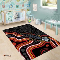 Indigenous Platypus Australia Area Rug Australian Aboriginal Art Proud LT14