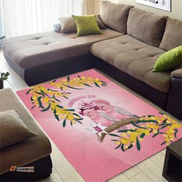 Galah Australia Day Area Rug 26th January Golden Wattle Pink Color LT14