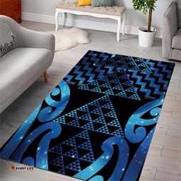 Taniko Motifs Matariki New Zealand Area Rug NZ Niho Taniwha Poutama LT14