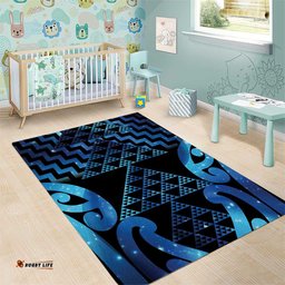 Taniko Motifs Matariki New Zealand Area Rug NZ Niho Taniwha Poutama LT14