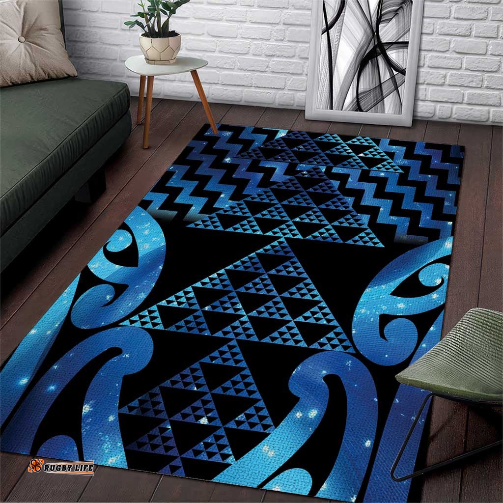Taniko Motifs Matariki New Zealand Area Rug NZ Niho Taniwha Poutama LT14