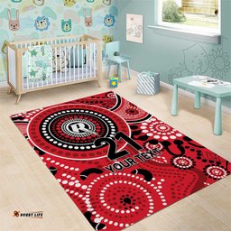 Renegades Cricket Custom Area Rug Australian Aboriginal LT9