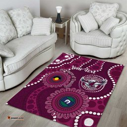 Sea Eagles NAIDOC Week 2026 Personalised Area Rug 50 Years of Deadly Aboriginal Art LT14