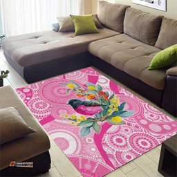 Pink Robin Aboriginal Inspired Area Rug LT9