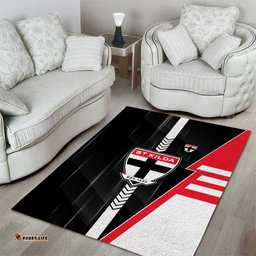 St Kilda Saints Area Rug Modern Geometric Sports Graphic Style TS04