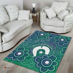 Sea Turtle Torres Strait Islands Area Rug Pacific Indigenous Australian Oceanic Dot Art TS04