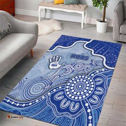 Roos Football Area Rug Aboriginal Dot Art Pattern DT05