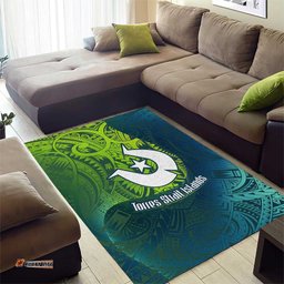 Torres Strait Islands Area Rug Vibrant Polynesian Tribal Pattern Art TS04