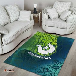Torres Strait Islands Area Rug Vibrant Polynesian Tribal Pattern Art TS04