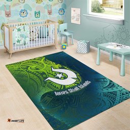 Torres Strait Islands Area Rug Vibrant Polynesian Tribal Pattern Art TS04