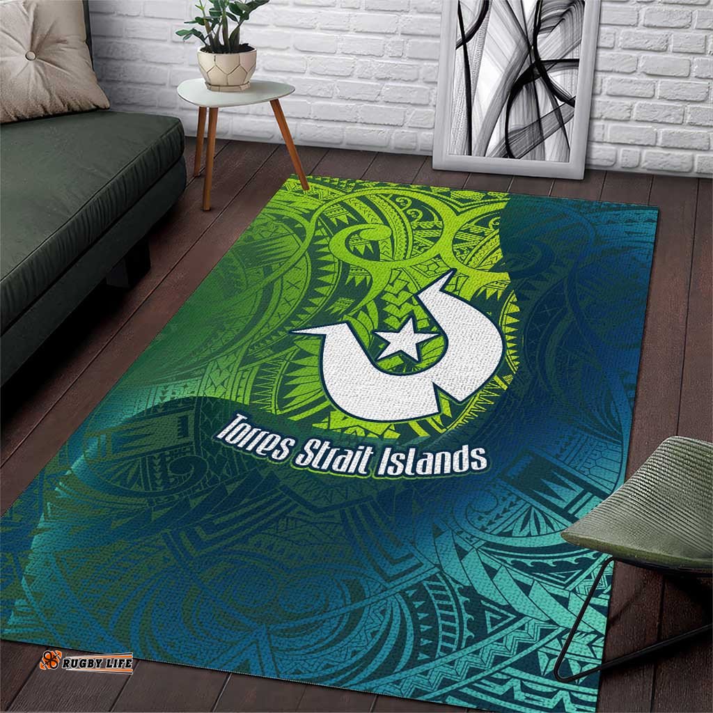 Torres Strait Islands Area Rug Vibrant Polynesian Tribal Pattern Art TS04