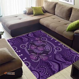 Purple Butterfly Spirit Area Rug Australian Epilepsy Awareness LT9