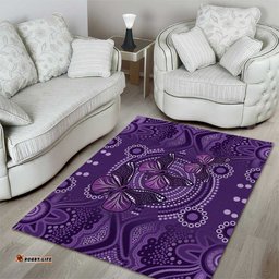 Purple Butterfly Spirit Area Rug Australian Epilepsy Awareness LT9