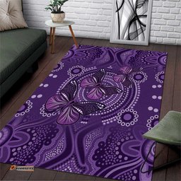 Purple Butterfly Spirit Area Rug Australian Epilepsy Awareness LT9
