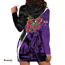 Australia ANZAC Day Hoodie Dress Animals of War - Lest We Forget LT7