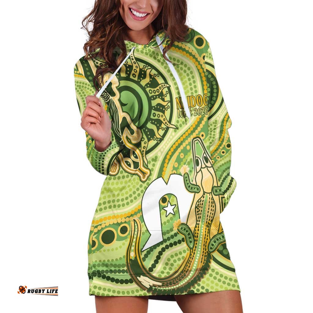 2026 NAIDOC Week 50 Years Deadly Hoodie Dress Flows of Time LT7