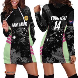 Custom Australia Matildas 2026 Hoodie Dress Come On Aussie Grunge Style LT14