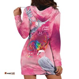 Australia Fight Cancer In All Colors Hoodie Dress Galah Pink Tie Dye LT7