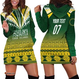 Cook Islands Rugby Custom Hoodie Dress Kuki Avaiki LT7