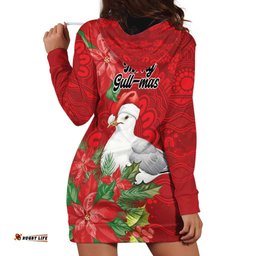 Australian Silver Gull Hoodie Dress Aboriginal Inspired Christmas LT9