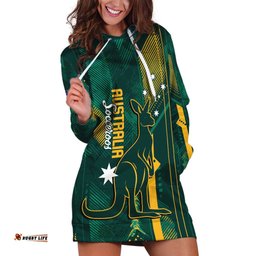 Australia Socceroos 2026 Custom Hoodie Dress Go Aussie Kangaroo National Color LT14