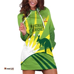 Custom Australia Cricket Hoodie Dress Go Champions Aussies LT14