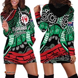 Australia Tasmania State Hoodie Dress Ubertas et Fidelitas LT9