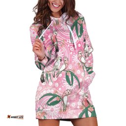 Australia Galah Aboriginal Hoodie Dress Breast Cancer Awareness LT7